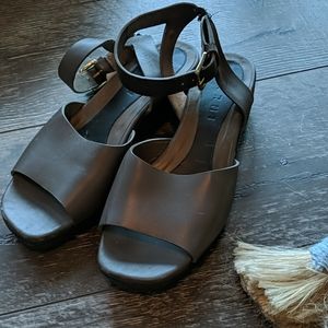 Marni sandles, 38 olive and brown